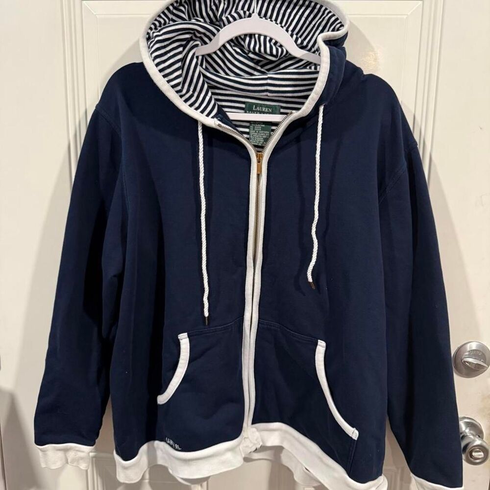 Ralph-lauren Women's Navy and Blue Hoodie